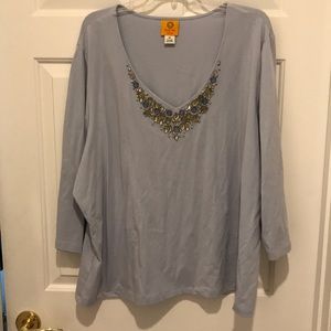Ruby Road blouse , light blue size 3x